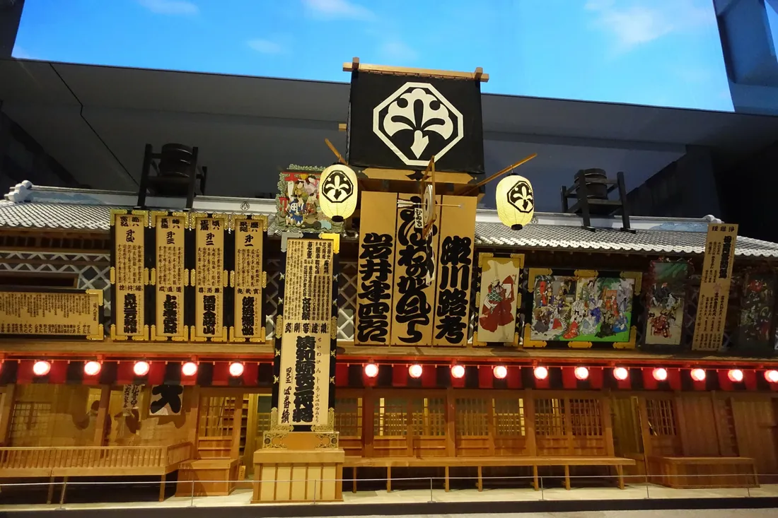 Replica of the Nakamura-za kabuki theater inside the Edo-Tokyo Museum, the leading history museum in Tokyo