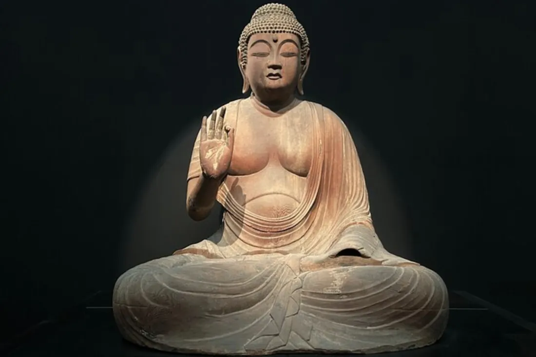 Seated Buddha sculpture in the collection of the Tokyo National Museum, the flagship of the museums in Tokyo