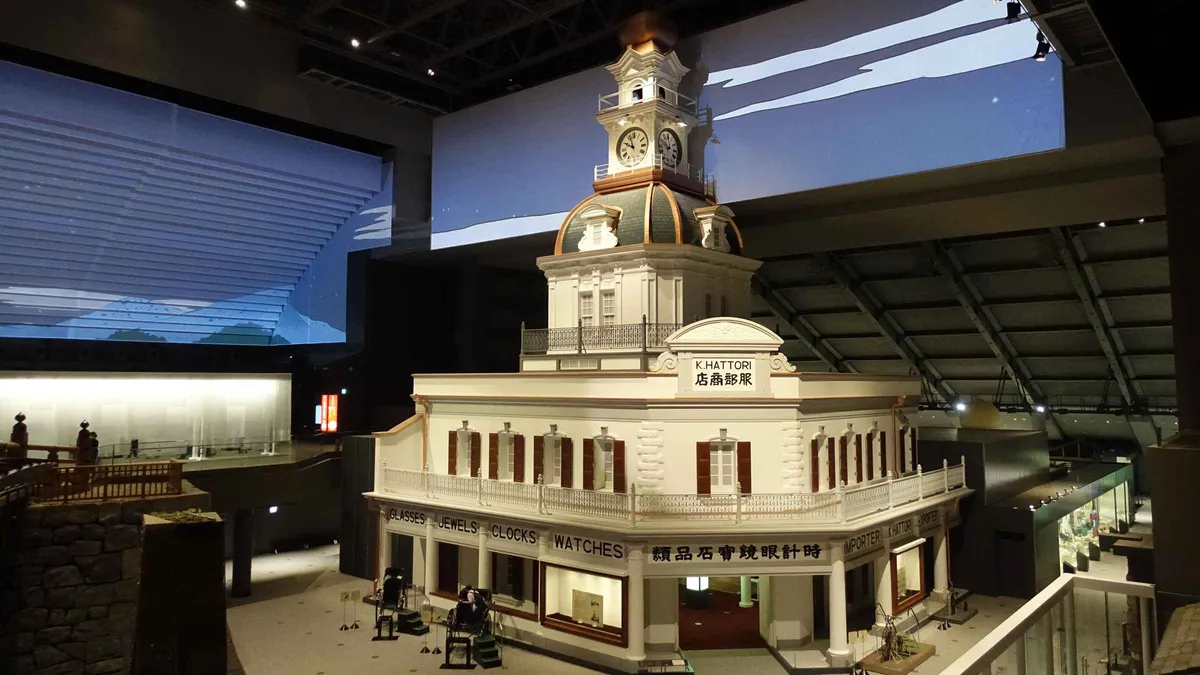 Life-size Edo-period reconstruction inside the Edo-Tokyo Museum, a landmark among history museums in Tokyo